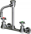 Chicago Faucets LWM4-C21-E Laboratory Mixing Faucet, Wall-Mount