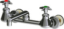 Chicago Faucets LWM5-A41-J Lead-Free Laboratory Mixing Faucet, Wall-Mount