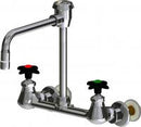 Chicago Faucets LWM5-B22-F Laboratory Mixing Faucet, Wall-Mount