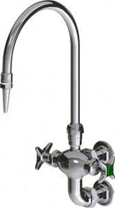Chicago Faucets LWM6-A11-B Laboratory Mixing Faucet, Wall-Mount