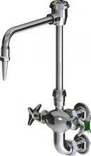 Chicago Faucets LWM6-A11-F Laboratory Mixing Faucet, Wall-Mount