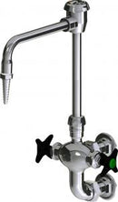 Chicago Faucets LWM6-A12-F Laboratory Mixing Faucet, Wall-Mount
