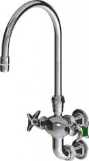 Chicago Faucets LWM6-A21-B Laboratory Mixing Faucet, Wall-Mount