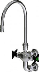 Chicago Faucets LWM6-A22-B Laboratory Mixing Faucet, Wall-Mount