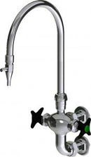 Chicago Faucets LWM6-A32-B Laboratory Mixing Faucet, Wall-Mount