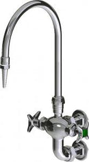 Chicago Faucets LWM6-B11-B Laboratory Mixing Faucet, Wall-Mount