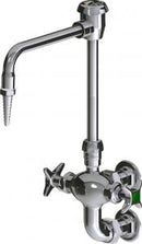 Chicago Faucets LWM6-B11-F Laboratory Mixing Faucet, Wall-Mount