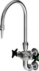 Chicago Faucets LWM6-B12-B Laboratory Mixing Faucet, Wall-Mount