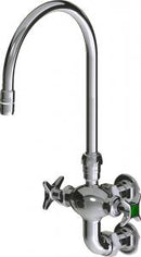 Chicago Faucets LWM6-B21-B Laboratory Mixing Faucet, Wall-Mount