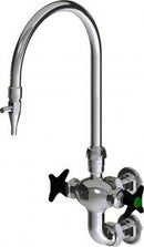 Chicago Faucets LWM6-B32-B Laboratory Mixing Faucet, Wall-Mount