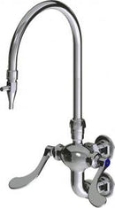 Chicago Faucets LWM6-B33-B Laboratory Mixing Faucet, Wall-Mount