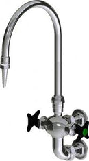Chicago Faucets LWM6-C12-B Laboratory Mixing Faucet, Wall-Mount