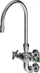 Chicago Faucets LWM6-C21-B Laboratory Mixing Faucet, Wall-Mount
