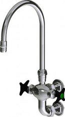 Chicago Faucets LWM6-C22-B Laboratory Mixing Faucet, Wall-Mount