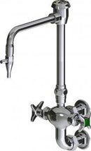 Chicago Faucets LWM6-C31-H Laboratory Mixing Faucet, Wall-Mount
