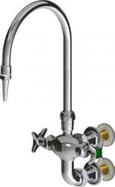 Chicago Faucets LWM7-A11-B Laboratory Mixing Faucet, Wall-Mount