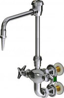 Chicago Faucets LWM7-A11-F Laboratory Mixing Faucet, Wall-Mount