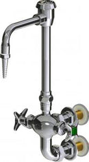 Chicago Faucets LWM7-A11-G Laboratory Mixing Faucet, Wall-Mount