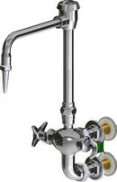 Chicago Faucets LWM7-A11-H Laboratory Mixing Faucet, Wall-Mount