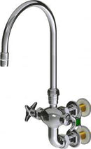 Chicago Faucets LWM7-A21-B Laboratory Mixing Faucet, Wall-Mount