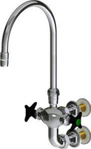 Chicago Faucets LWM7-A22-B Laboratory Mixing Faucet, Wall-Mount