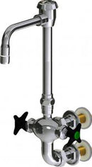 Chicago Faucets LWM7-A22-G Laboratory Mixing Faucet, Wall-Mount