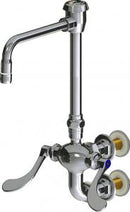 Chicago Faucets LWM7-A23-H Laboratory Mixing Faucet, Wall-Mount
