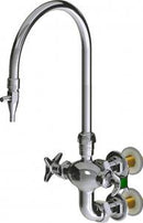 Chicago Faucets LWM7-A31-B Laboratory Mixing Faucet, Wall-Mount