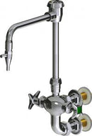 Chicago Faucets LWM7-A31-F Laboratory Mixing Faucet, Wall-Mount