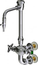 Chicago Faucets LWM7-A31-G Laboratory Mixing Faucet, Wall-Mount