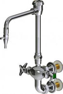 Chicago Faucets LWM7-A31-H Laboratory Mixing Faucet, Wall-Mount
