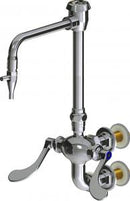 Chicago Faucets LWM7-A33-H Laboratory Mixing Faucet, Wall-Mount