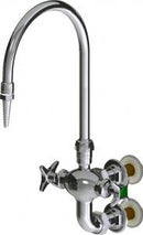 Chicago Faucets LWM7-B11-B Laboratory Mixing Faucet, Wall-Mount