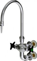 Chicago Faucets LWM7-B12-B Laboratory Mixing Faucet, Wall-Mount