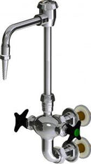 Chicago Faucets LWM7-B12-E Laboratory Mixing Faucet, Wall-Mount