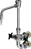 Chicago Faucets LWM7-B12-F Laboratory Mixing Faucet, Wall-Mount