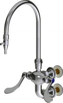 Chicago Faucets LWM7-B33-B Laboratory Mixing Faucet, Wall-Mount