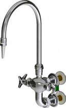 Chicago Faucets LWM7-C11-B Laboratory Mixing Faucet, Wall-Mount