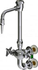 Chicago Faucets LWM7-C11-G Laboratory Mixing Faucet, Wall-Mount