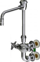 Chicago Faucets LWM7-C21-F Laboratory Mixing Faucet, Wall-Mount