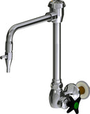 Chicago Faucets LWS5-B33-H Laboratory Faucet, Wall-Mount