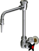 Chicago Faucets LWS5-C14-F Laboratory Faucet, Wall-Mount