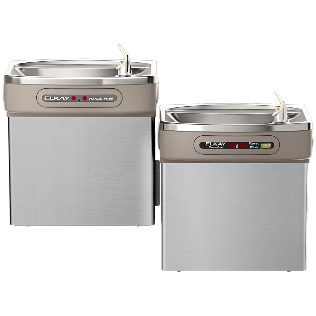 Elkay Dual Hands-free Activation Bi-level ADA Cooler, Filtered, 8.0 GPH, Stainless Steel LZOOSTL8SC