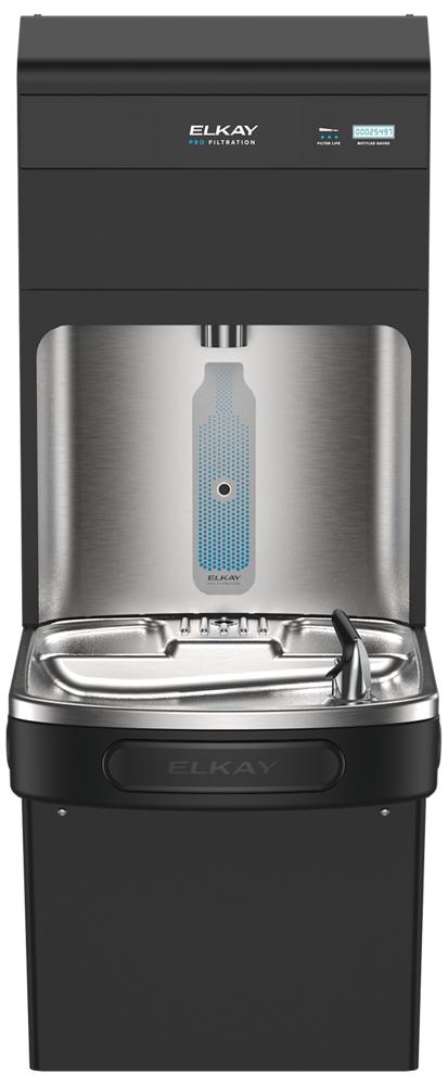 Elkay Pro Filtration Bottle Filling Station & Single ADA Cooler w/ UV-C LED -, Filtered, 8.0 GPH LZS8WSBPRO-UV