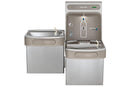 Elkay ezH2O Bottle Filling Station & Versatile Bi-Level ADA Cooler Refrigerated Stainless Lead Reduction Quick Filter Change LZSTL8WSSK