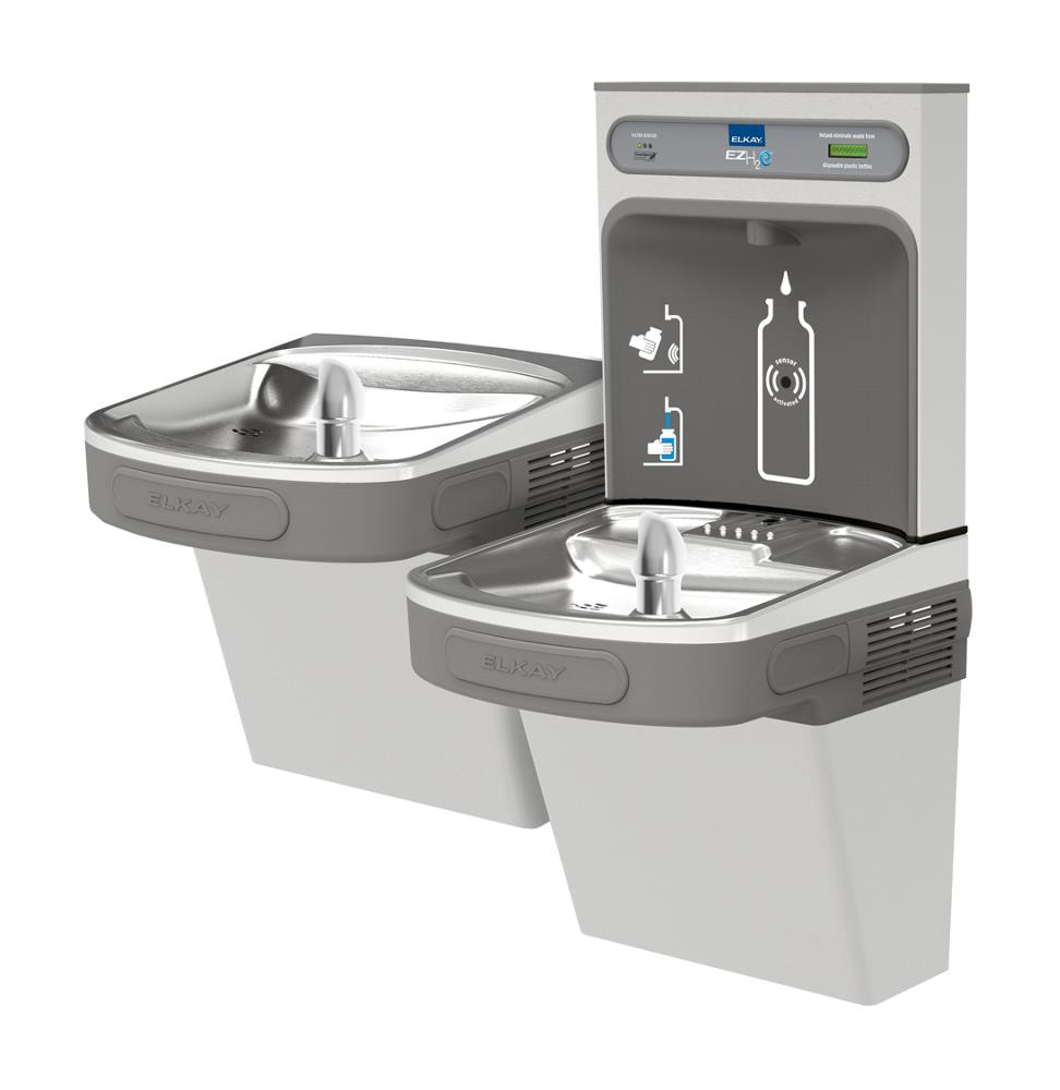 Elkay ezH2O Bottle Filling Station with Versatile Bi-Level ADA Cooler, Filtered, 8.0 GPH, Stainless Steel LZSTL8WSVRSK