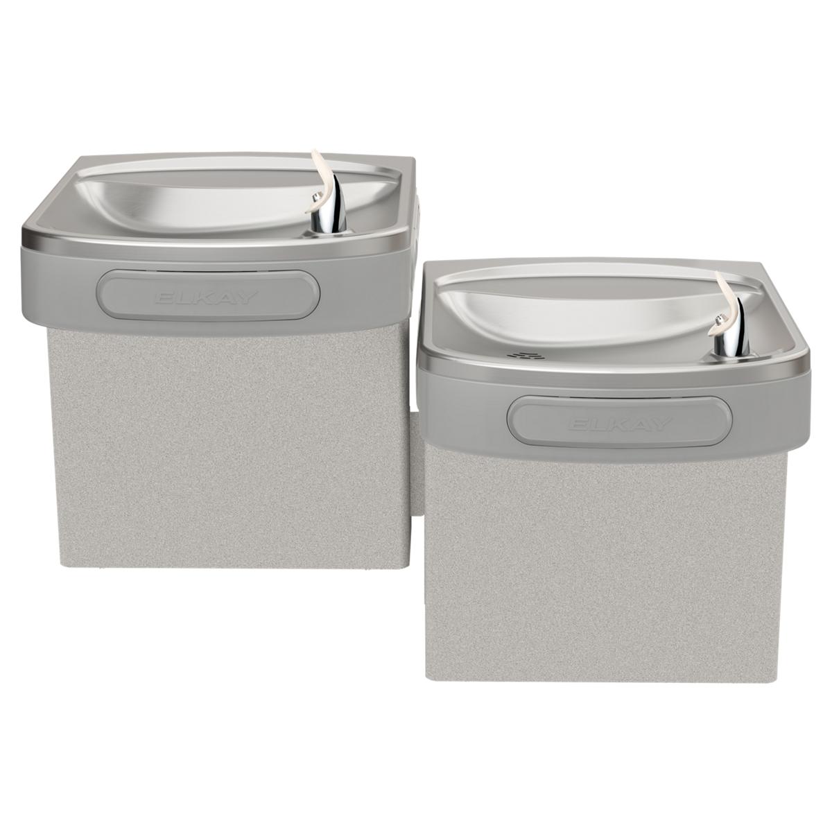 Elkay Versatile Cooler Wall Mount Bi-Level ADA Filtered, Non-Refrigerated Light Gray Granite LZSTLDDLC