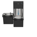 Elkay Pro Filtration Bottle Filling Station & Bi-Level ADA Cooler Non-Ref Black UV Filtration, Filtered LZSTLDWSBPRO-UV