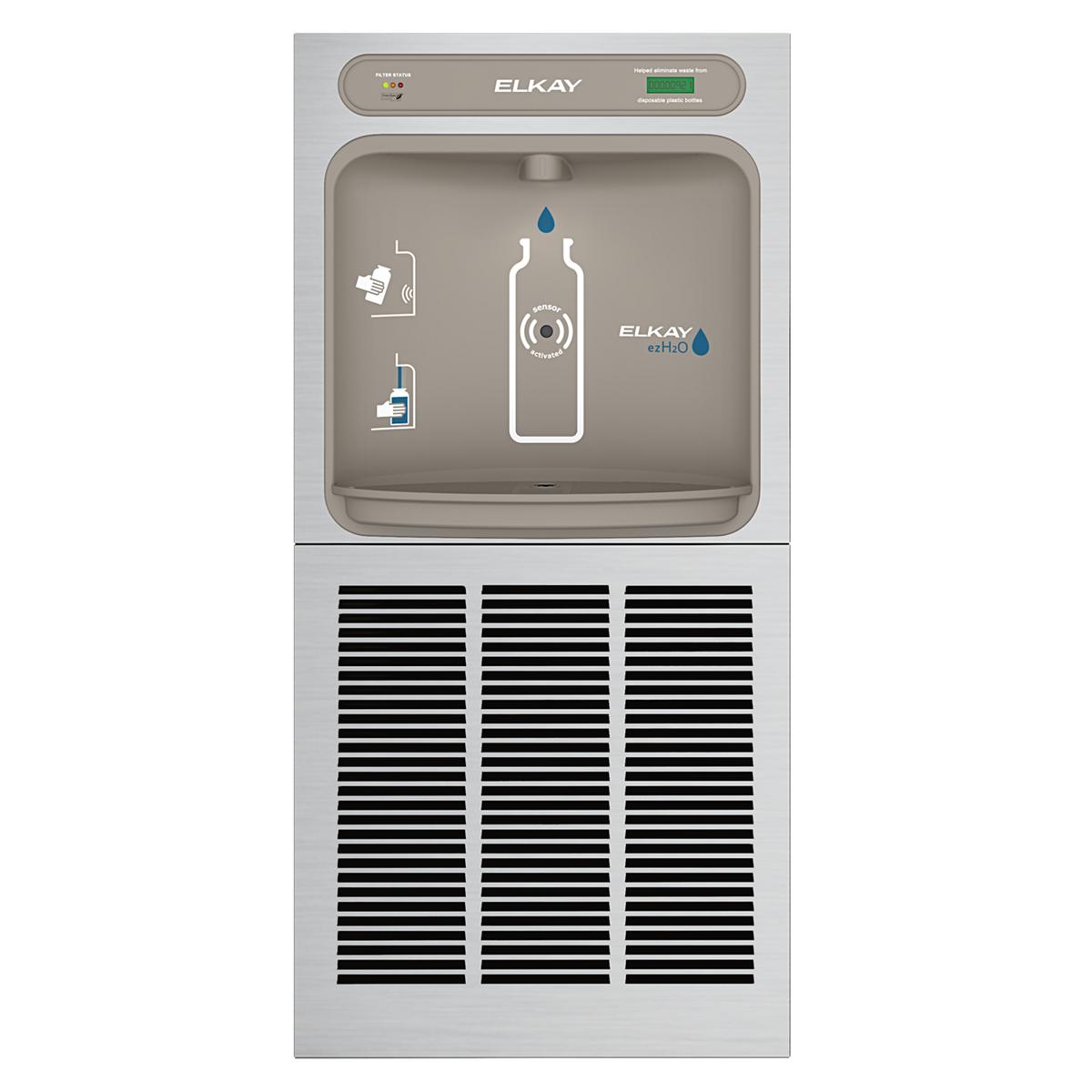 Elkay ezH2O In-Wall Bottle Filling Station with Mounting Frame, High Efficiency Filtered Refrigerated Stainless LZWSGRNM8K