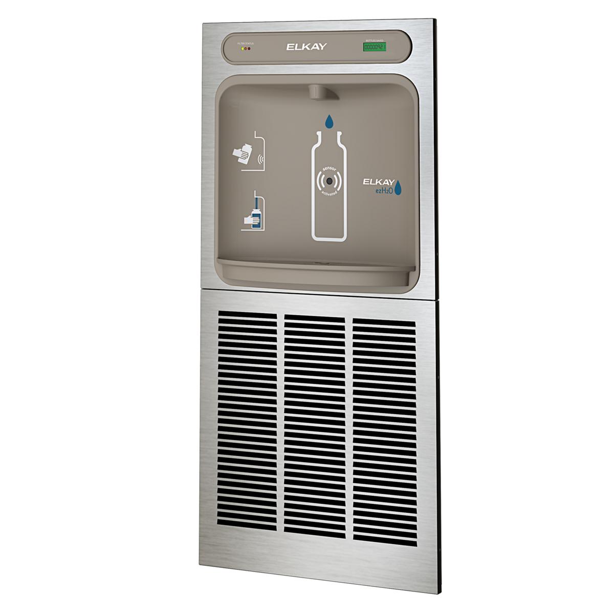 Elkay ezH2O In-Wall Bottle Filling Station with Mounting Frame, Filtered, 8.0 GPH, Stainless Steel LZWSM8K